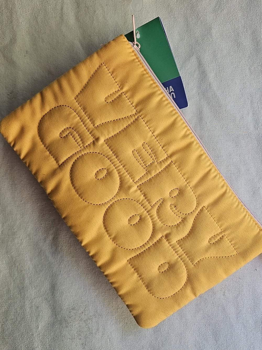 Tabitha BrownxTarget Yellow Travel Pouch "Very Good"